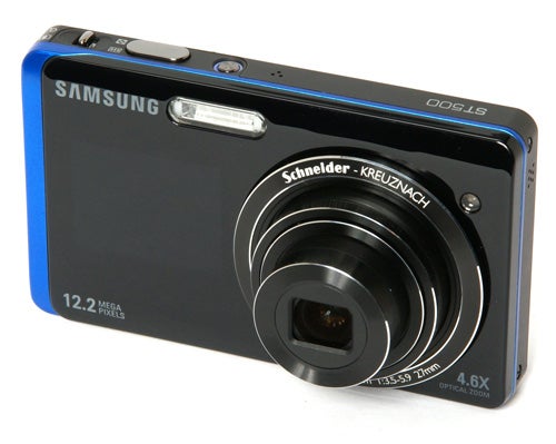 Samsung ST500 digital camera with lens extended.