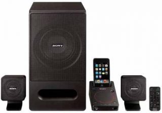 Sony SRS-GD50iP speaker system with iPod dock and remote control