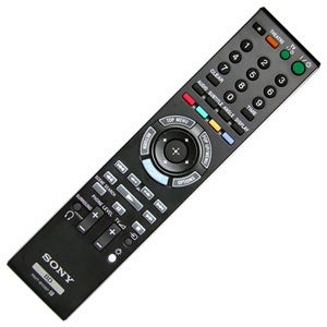 Sony BDP-S760 Blu-ray player remote control.