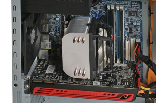 Interior of Scan 3XS i3 OC Gaming PC showing components.