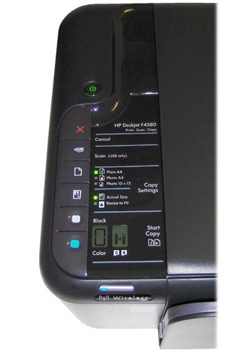 HP Deskjet F4580 control panel