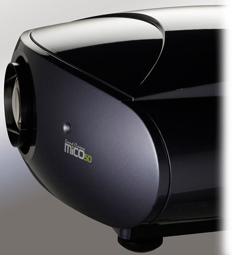 Close-up of SIM2 Grand Cinema MICO 50 Projector