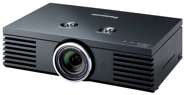 Panasonic PT-AE4000 LCD projector on a white background.