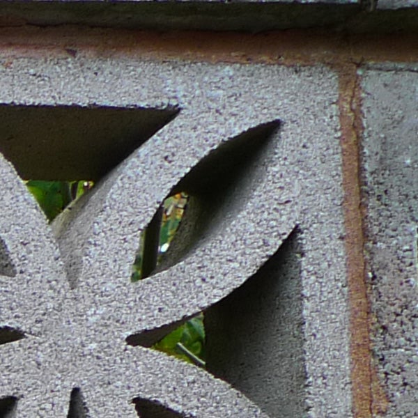 Close-up of decorative stonework with sharp detail.