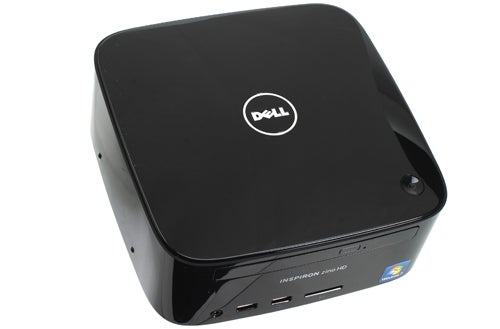 Dell Inspiron Zino HD compact desktop computer on white background.