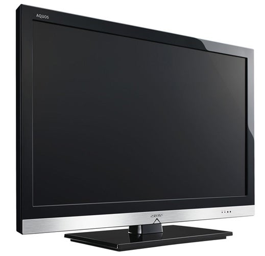 Sharp Aquos LC-32LE600E 32-inch LED LCD TV on white background.