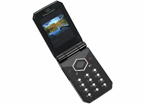 Sony Ericsson Jalou F100i flip phone open with display screen.