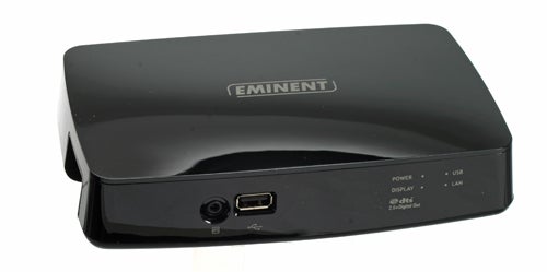 Eminent EM7075-DTS hdMedia Stream media player on white background.