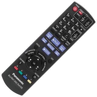 Panasonic DMP-BD85 Blu-ray player remote control.