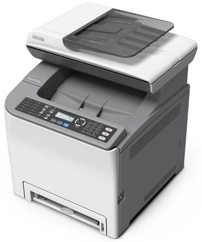 Ricoh Aficio SP C232SF color laser multifunction printer.