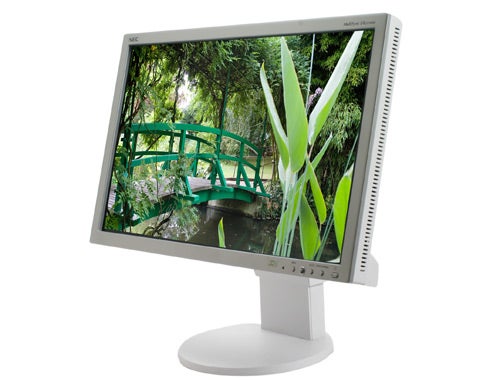 NEC MultiSync EA231WMi 23-inch monitor displaying nature image.