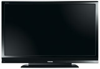 Toshiba Regza 42-inch LCD TV front view display off