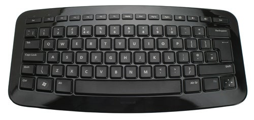Microsoft Arc Keyboard on a white background.