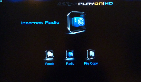 A.C. Ryan Playon!HD Mini menu