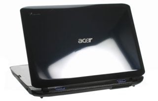 Acer Aspire 5942G laptop with a glossy black cover.