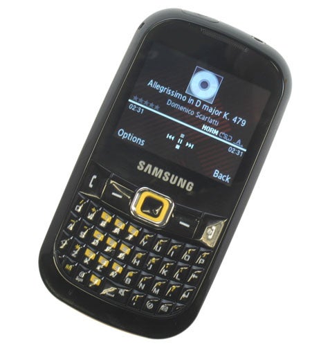 Samsung Genio Qwerty GT-B3210 front angle