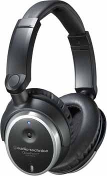 Audio-Technica ATH-ANC7b noise-cancelling headphones.