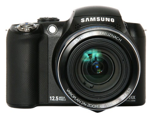Samsung WB5000 digital camera with 24x zoom lens.
