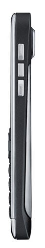 Nokia E72 smartphone side view showing buttons and profile.