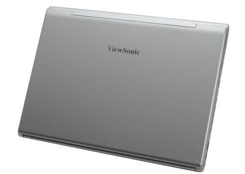 ViewSonic ViewBook Pro VNB131 closed laptop on a white background.
