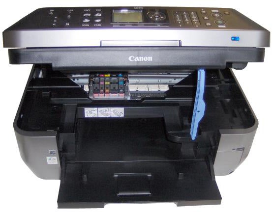 Canon PIXMA MX870 Inkjet Printer with open scanning lid