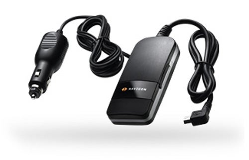 Navigon 8450 Live Sat-Nav car charger and USB cable.