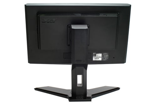 Rear view of an Acer T230H 23-inch Multi-Touch Monitor.