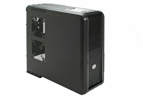 CoolerMaster CM 690 II Advanced PC case isolated on white.