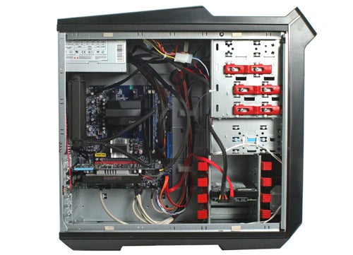 Interior view of Advent CBE1401 AMD Watercooled Gaming PC.