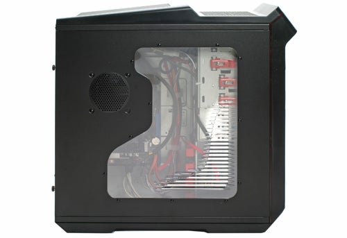 Advent CBE1401 Centurion gaming PC with visible water cooling system.