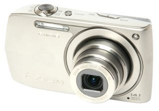 Casio Exilim EX-Z2000 digital camera on white background.
