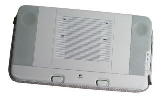 Logitech Speaker Lapdesk N700 on a white background.