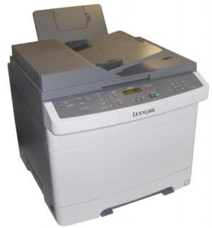Lexmark X543dn color laser multifunction printer.