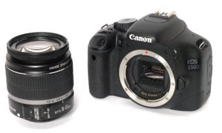 Canon EOS 550D front angle