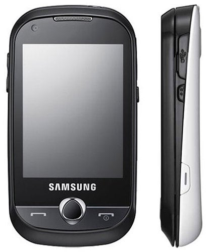 Samsung Genio Slide GT-B5310 smartphone front and side view.