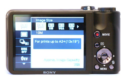 Sony Cyber-shot DSC-HX5 back