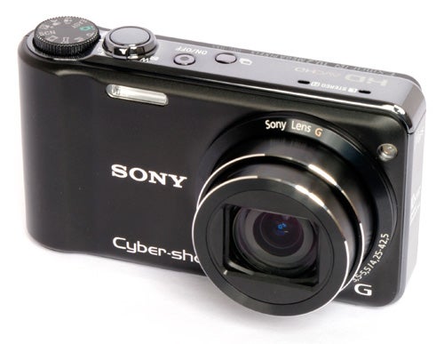 Sony Cyber-shot DSC-HX5 front angle