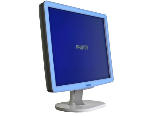 Philips Brilliance 220X1 monitor with blue light frame on.