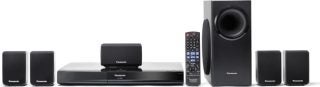 Panasonic SC-PT480 DVD Home Cinema System with remote and speakers.