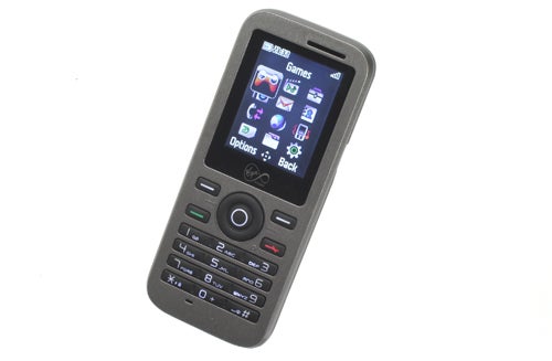 Virgin Media VM621i mobile phone on white background.