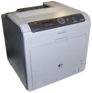 Samsung CLP-620ND colour laser printer on white background.