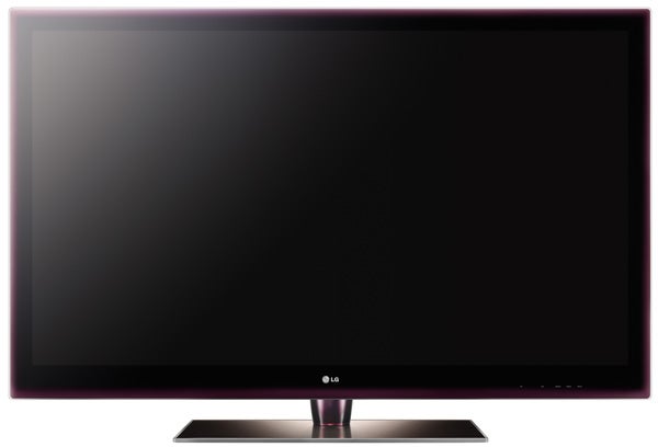 LG Infinia 42LE7900 42-inch LED LCD TV front view with stand.