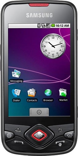 Samsung Galaxy Portal i5700 smartphone displaying home screen.