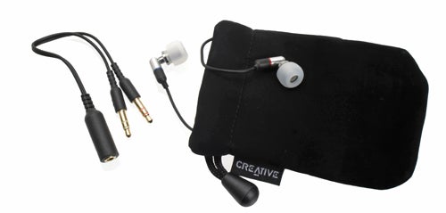 Creative HS-930i iPhone headset with carrying pouch.