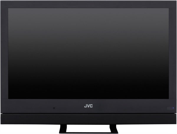 JVC XIVIEW LT-32WX50 32-inch LED LCD screen powered off.
