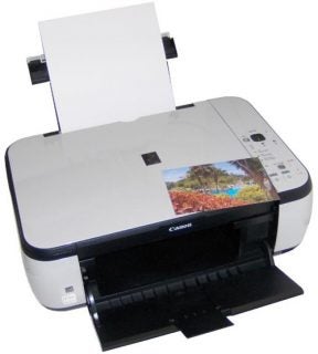 Canon PIXMA MP270 Inkjet Printer with paper loaded
