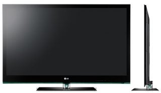 LG Infinia 50PK790 50-inch Plasma TV front and side view.