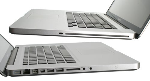 Apple MacBook Pro 15-inch open and closed view.
