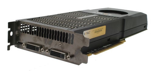 Zotac GeForce GTX 480 graphics card on white background.