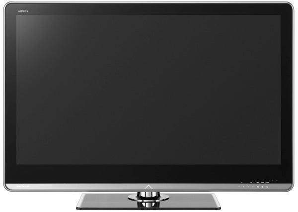 Sharp Aquos LC-46LE821E 46-inch LED-LCD TV front view.